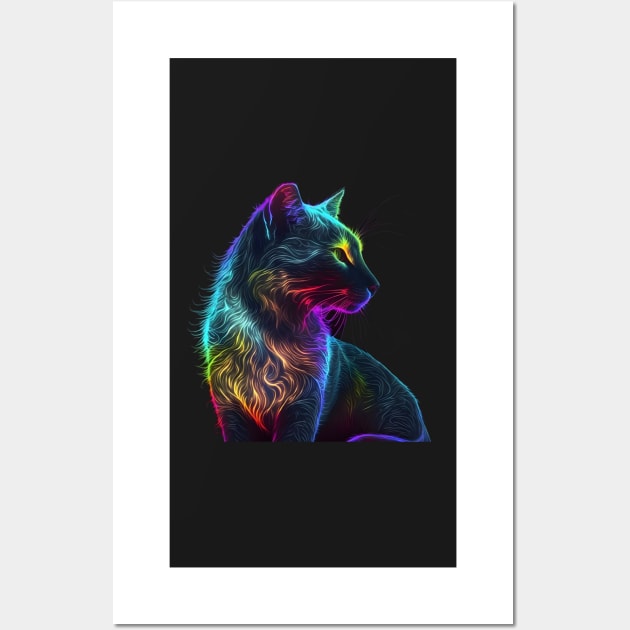 Majestic magic cat, Wall Art by ai1art